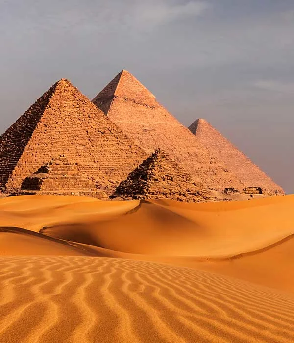 Egyptian pyramids and ancient monuments for historical tours